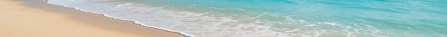 FOOTSTEPS ON SAND WITH A CRYSTAL BLUE OCEAN AND A BEAUTIFUL BLUE SKY