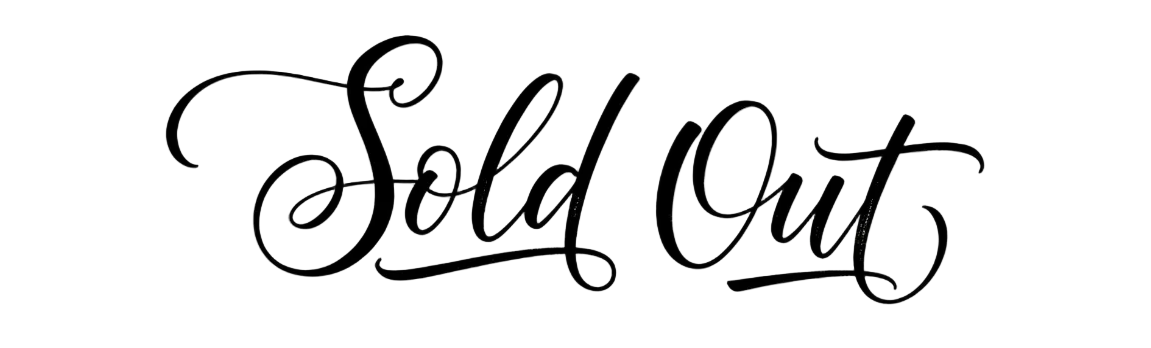 write the words Sold Out in caligrahy